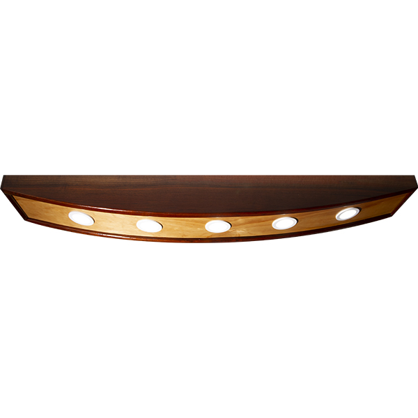 Wood Light Fixture – Matches Black Walnut Table